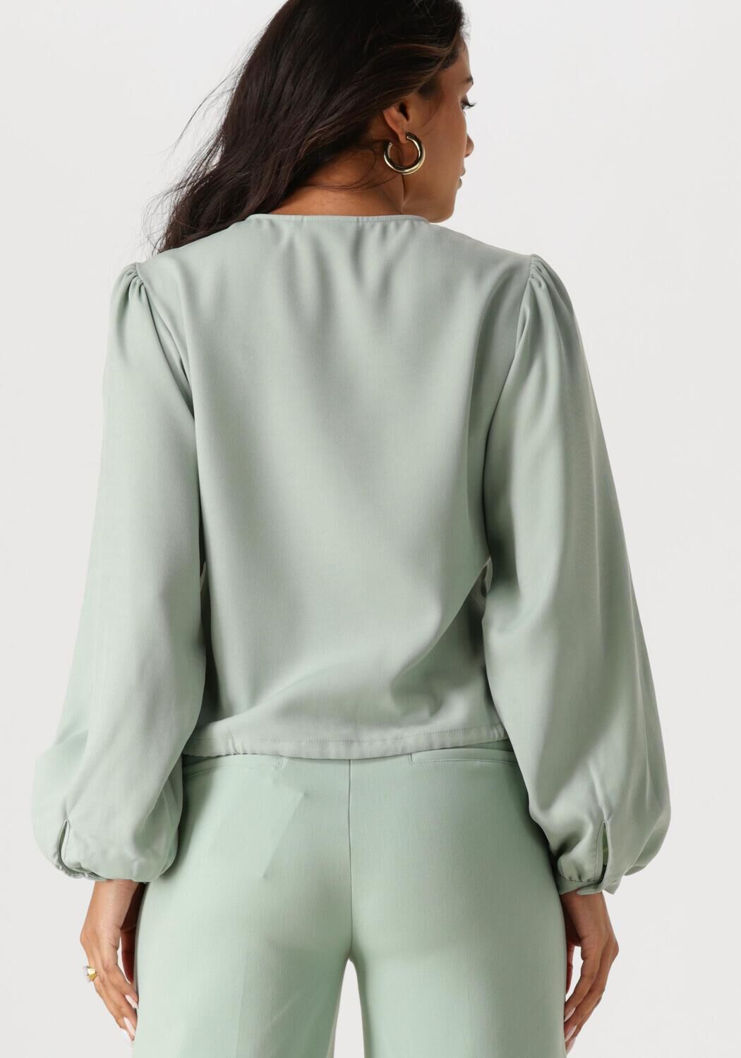 ANOTHER LABEL Dames Blouses Salem Top L s Groen