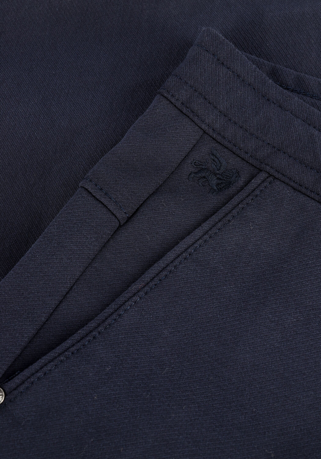 Donkerblauwe VANGUARD Korte broek CHINO SHORTS TWILL STRUCTURE JERSEY - large