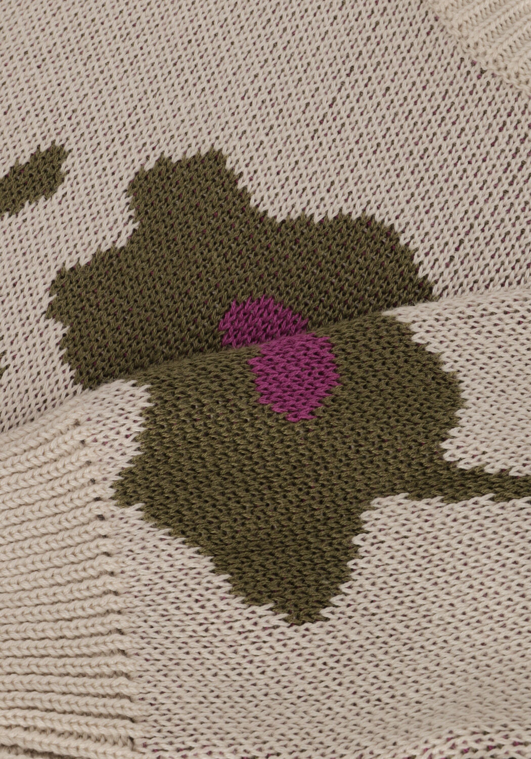 Multi YOUR WISHES Trui FLOWER KNIT CHUNKY SWEATER - large