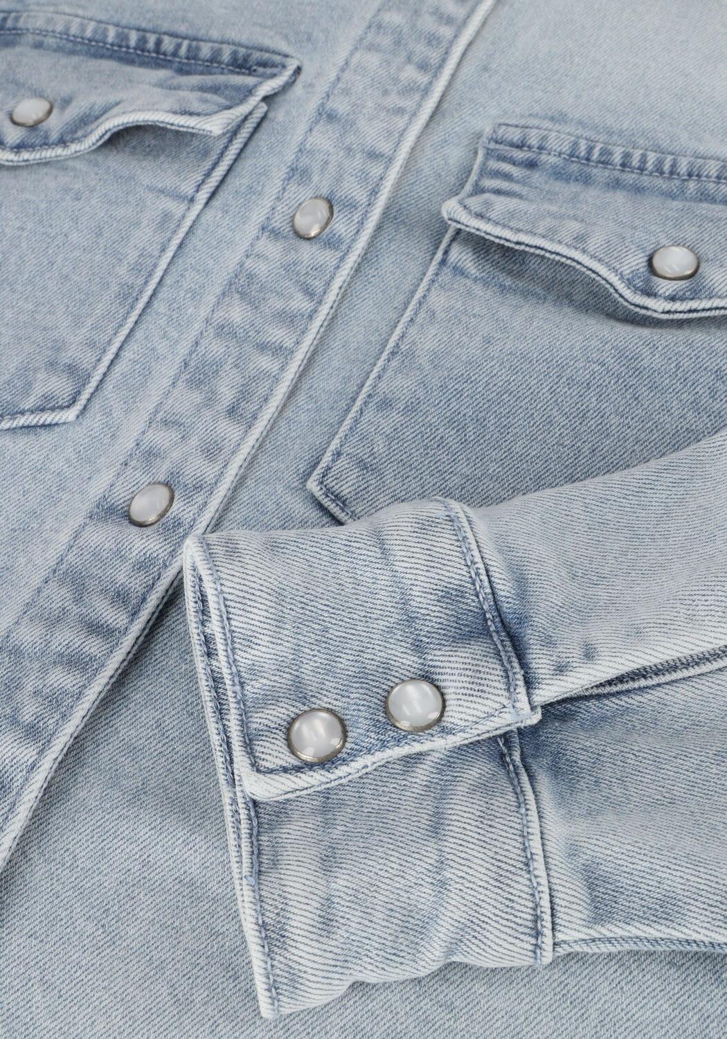 Lichtblauwe MY ESSENTIAL WARDROBE Blouses DAGMARMW 168 SHIRT - large