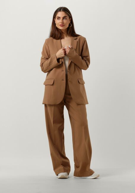 Bruine SUMMUM Wijde broek TROUSERS WIDE LEG SOFT FOAM - large