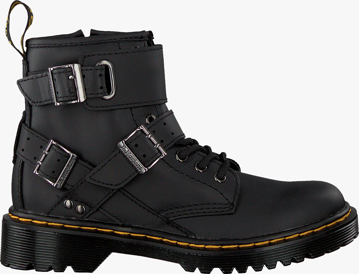 Zwarte DR MARTENS Biker boots 1460 K BUCKLE Omoda