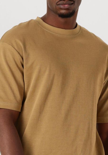 Beige SELECTED MEN T-shirt SLHLOOSEOSCAR SS O-NECK TEE NOOS - large