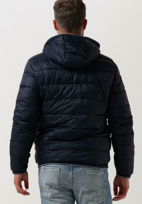Donkerblauwe TIMBERLAND Gewatteerde jas MID WEIGHT HOODED JKT - large