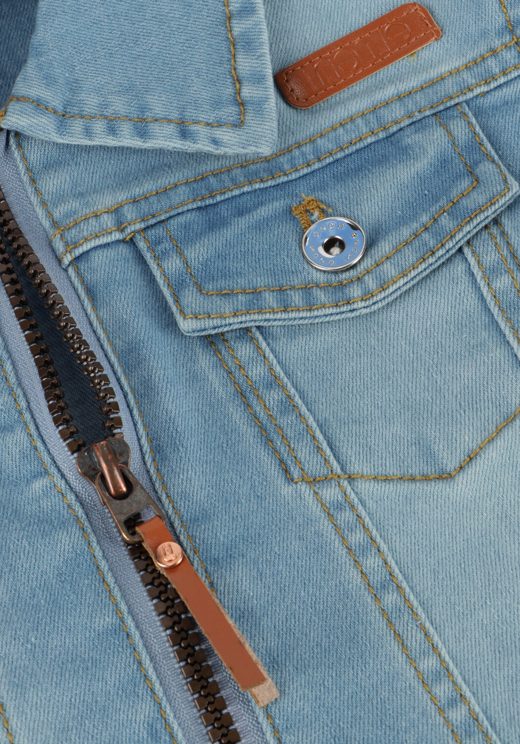 Lichtblauwe NONO Spijkerjas DONET DENIM JACKET - large