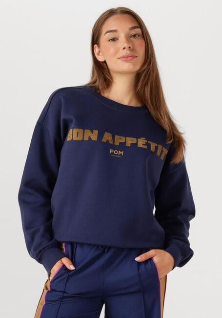 Donkerblauwe POM AMSTERDAM Sweater SWEATER - BON APPETIT - large