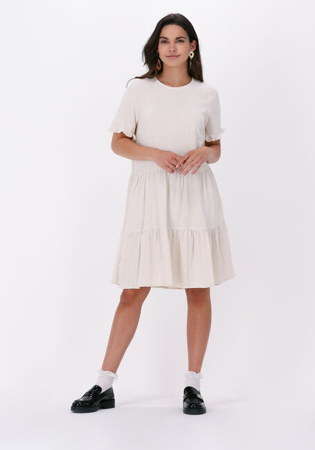 Beige MSCH COPENHAGEN Mini jurk MARIET SS DRESS - large