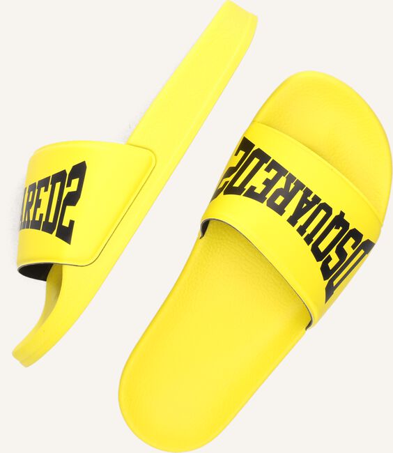Gele DSQUARED2 Slippers DSQUARED2 KID SLIDE Gele DSQUARED2 Slippers DSQUARED2 KID SLIDE - large