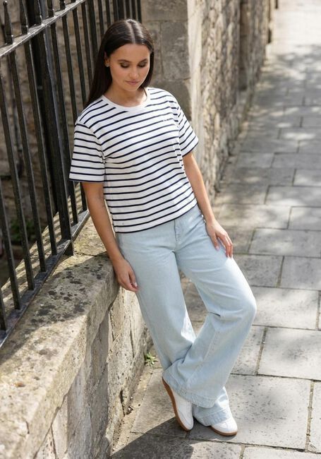 Witte NUKUS T-shirt SAARTJE SHIRT STRIPE - large