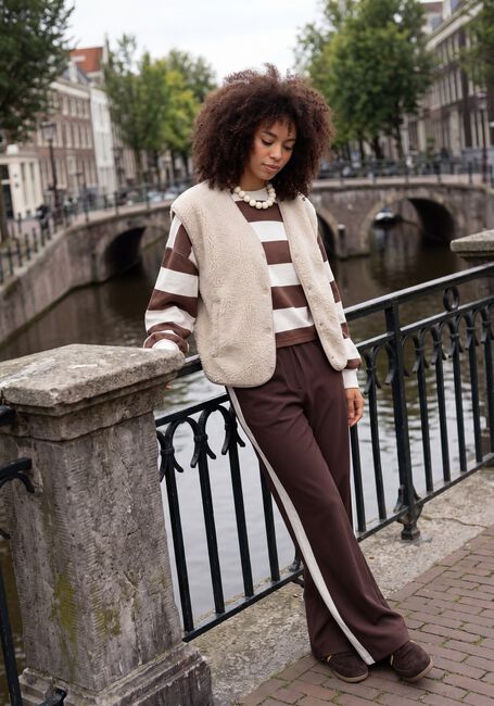 Bruine CATWALK JUNKIE Top OVERSIZED STRIPED LONG SLEEVE - large