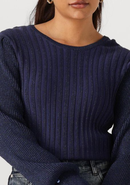 Donkerblauwe NUKUS Truien/vesten MULBERRY PULLOVER LUREX - large