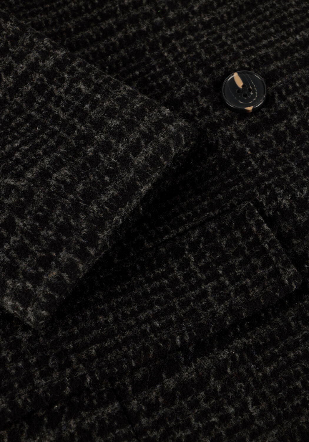 Donkergrijze MODSTR&Ouml;M Mantel JUNIPERMD CHECK COAT - large