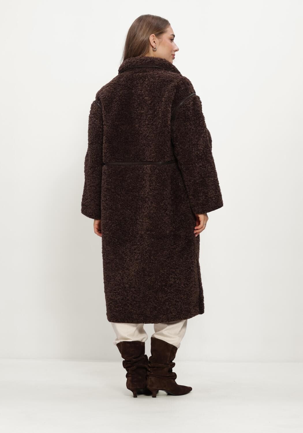 NEO NOIR Dames Jassen Senta Faux Fur Coat Bruin