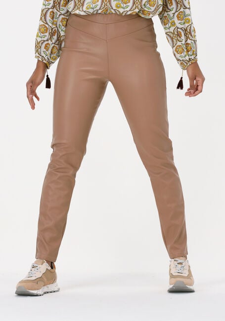 Bruine SIMPLE Legging ECO LEATHER PANTS - large