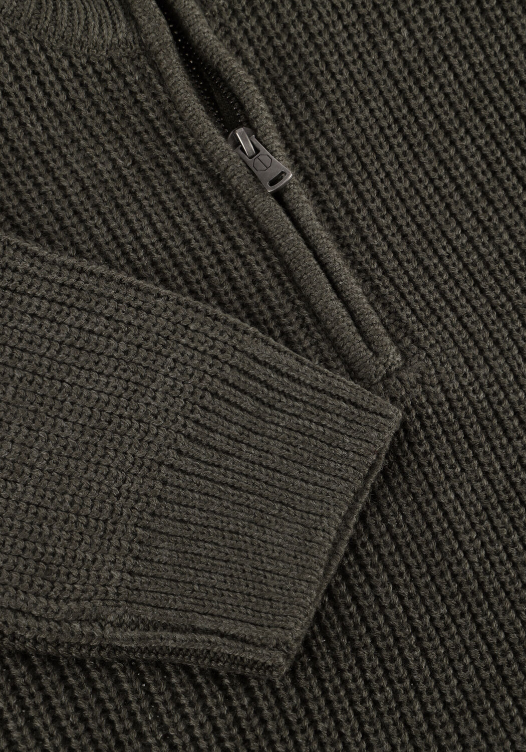 Donkergroene DSTREZZED Trui SKIPPER RIBKNIT - large