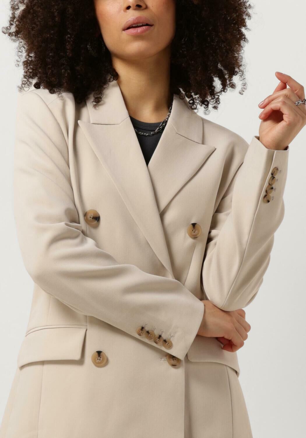 SECOND FEMALE Dames Blazers Evie Fitted Blazer Beige