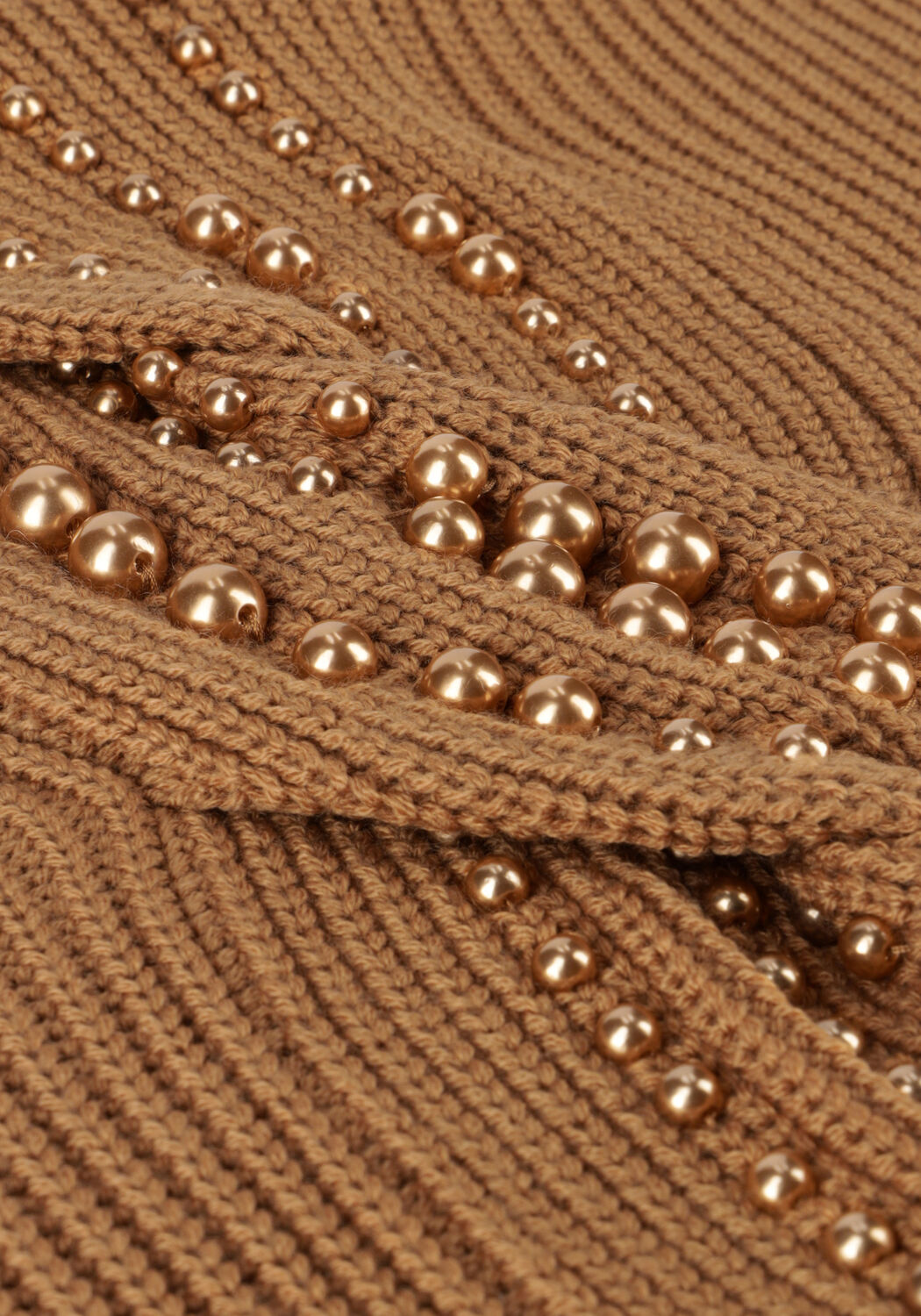 Camel LIU JO Trui MAGLIA CHIUSA M/L D/VITA PERLE - large