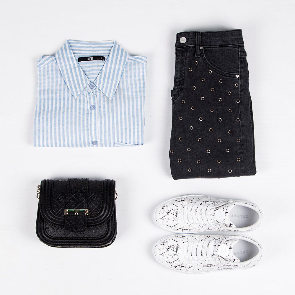 Witte CRUYFF CLASSICS Sneakers REBEL DAMES | Omoda