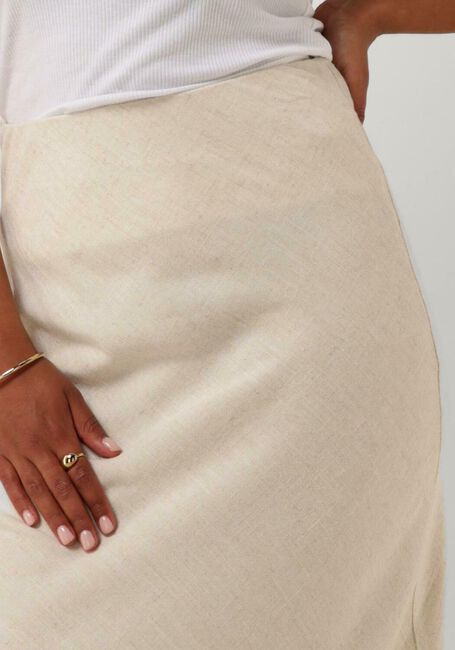 Gebroken wit NEO NOIR Maxirok VISO LINEN SKIRT - large