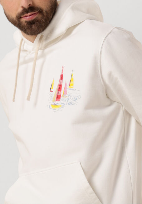 Witte SCOTCH & SODA Sweater FRONT BACK ARTWORK HOODIE - large