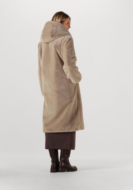Beige MOSCOW Faux fur jas 08-08-EVELYN-3 - large