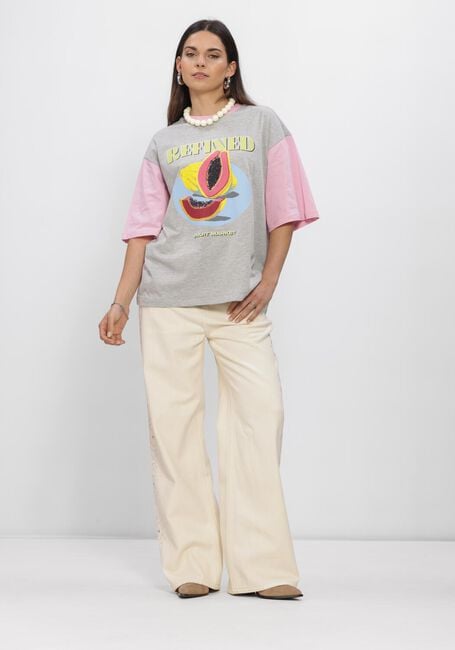 Creme REFINED DEPARTMENT Wide jeans PAYTON - large