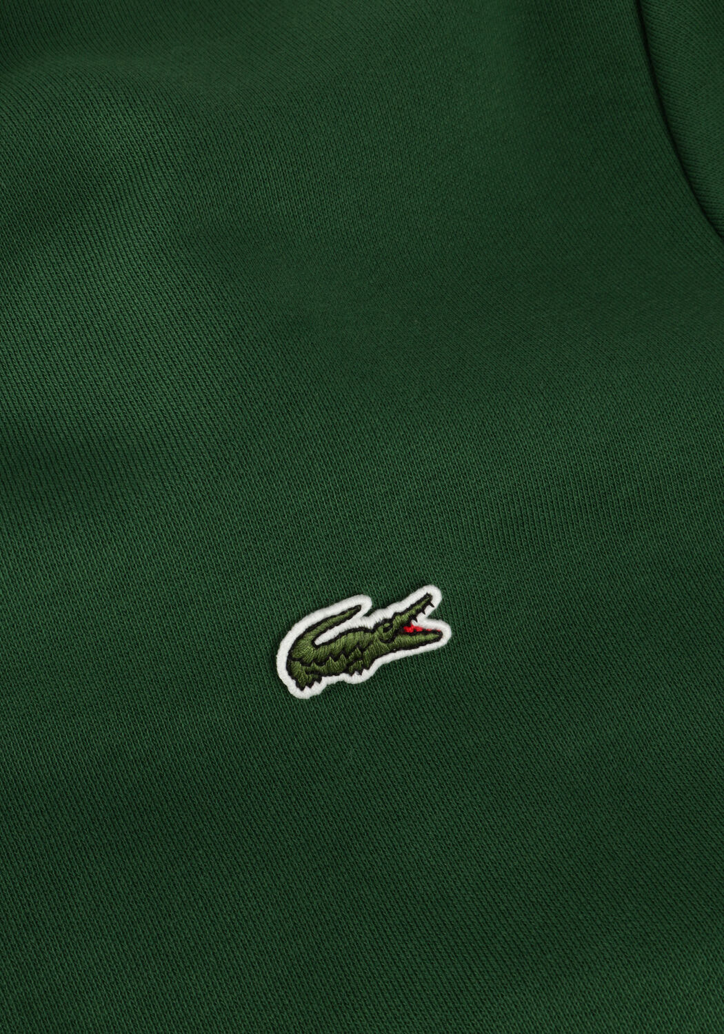 Groene LACOSTE Sweater CLASSIC FIT BRUSHED FLEECE SWEATSHIRT - large