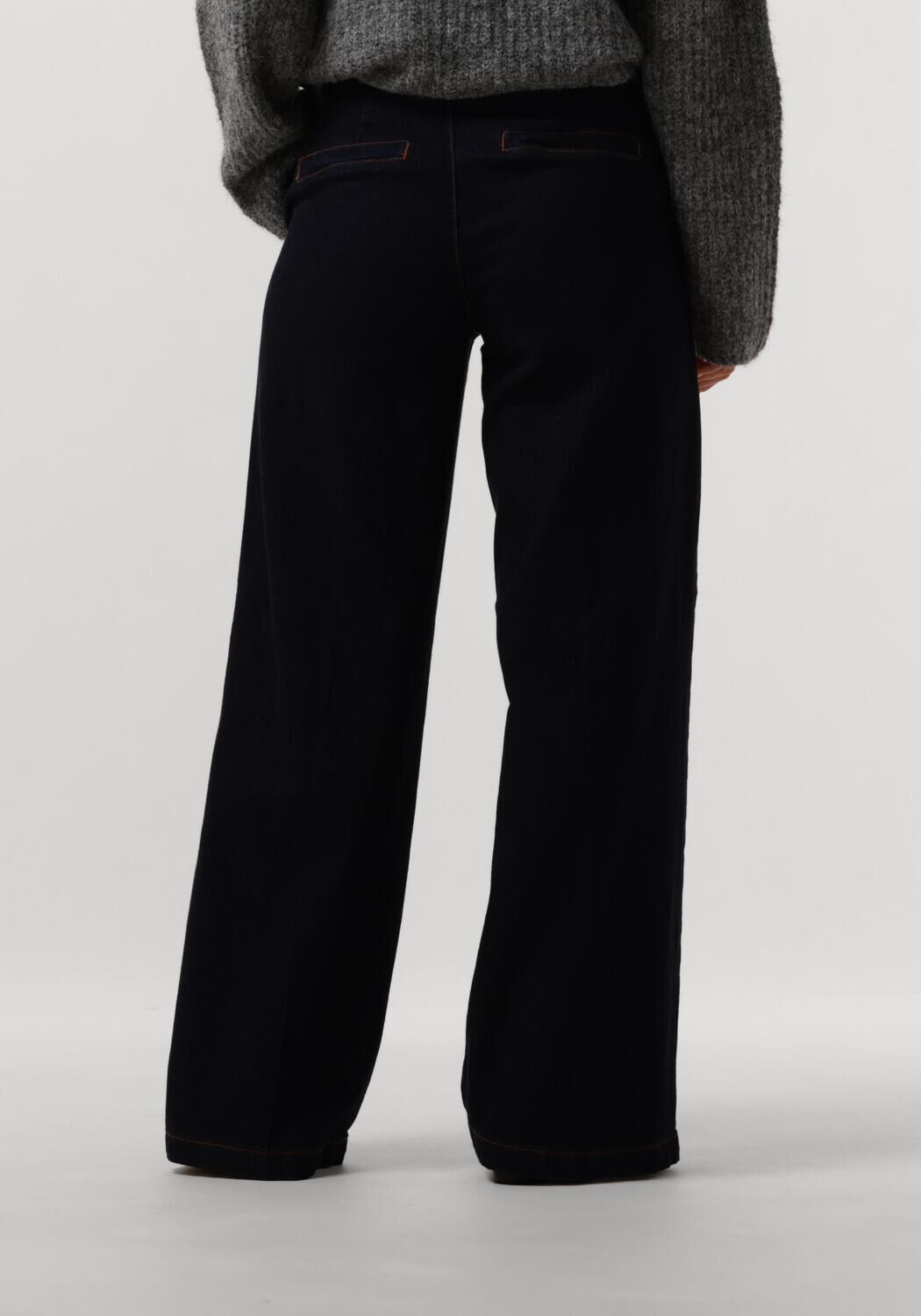 MY ESSENTIAL WARDROBE Dames Broeken Laramw 115 Wide Pant Donkerblauw