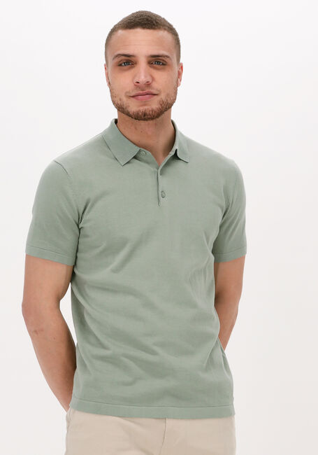 Groene DSTREZZED Polo POLO S/S COTTON KNIT - large