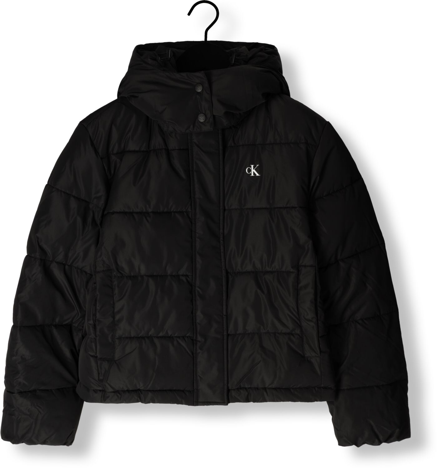 CALVIN KLEIN Dames Jassen Matte Monologo Nd Short Puffer Zwart