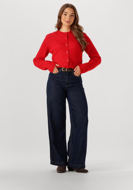 Rode SELECTED WOMEN Vest SLFSIA RAS LS KNIT CROPPED CARDIGAN - large