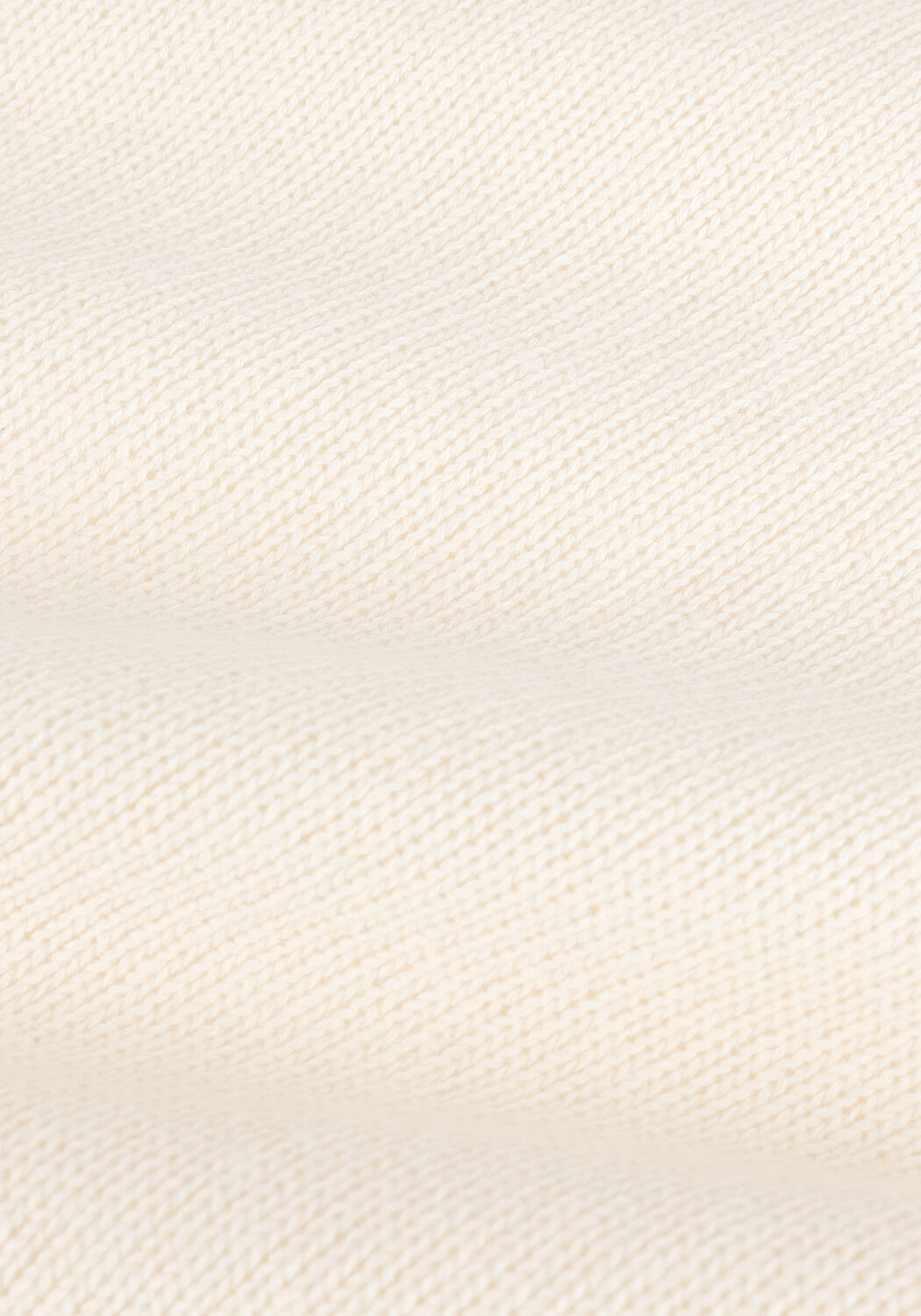 Gebroken wit ANERKJENDT Polo / T-shirt AKSAIL COTTON LINEN KNIT - large