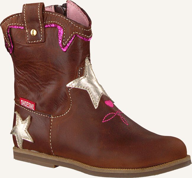 Cognac SHOESME Enkellaarsjes BL8W123 Cognac SHOESME Enkellaarsjes BL8W123 - large