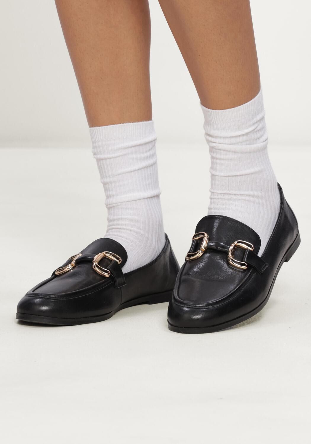 Zwarte NOTRE-V Loafers D25118W - large