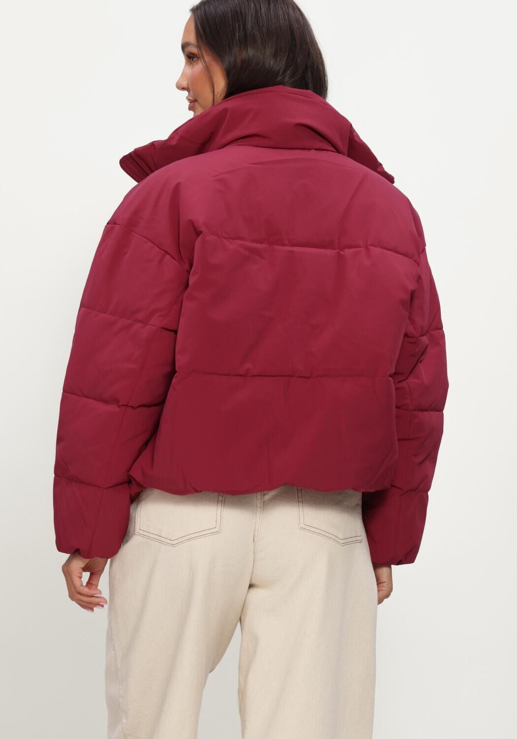 Bordeaux MSCH COPENHAGEN Gewatteerde jas MSCHREFRON JACKET - large