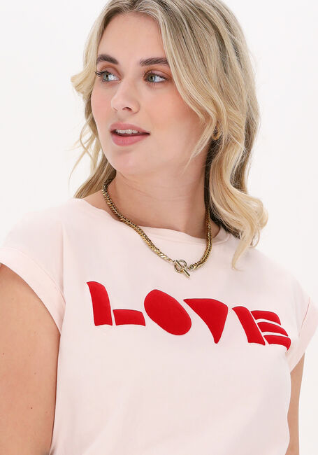 Roze BY-BAR T-shirt THELMA LOVE TOP - large