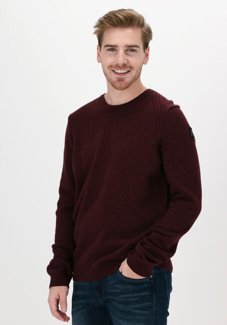 Bordeaux VANGUARD Trui R-NECK WOOL POLYAMIDE - large