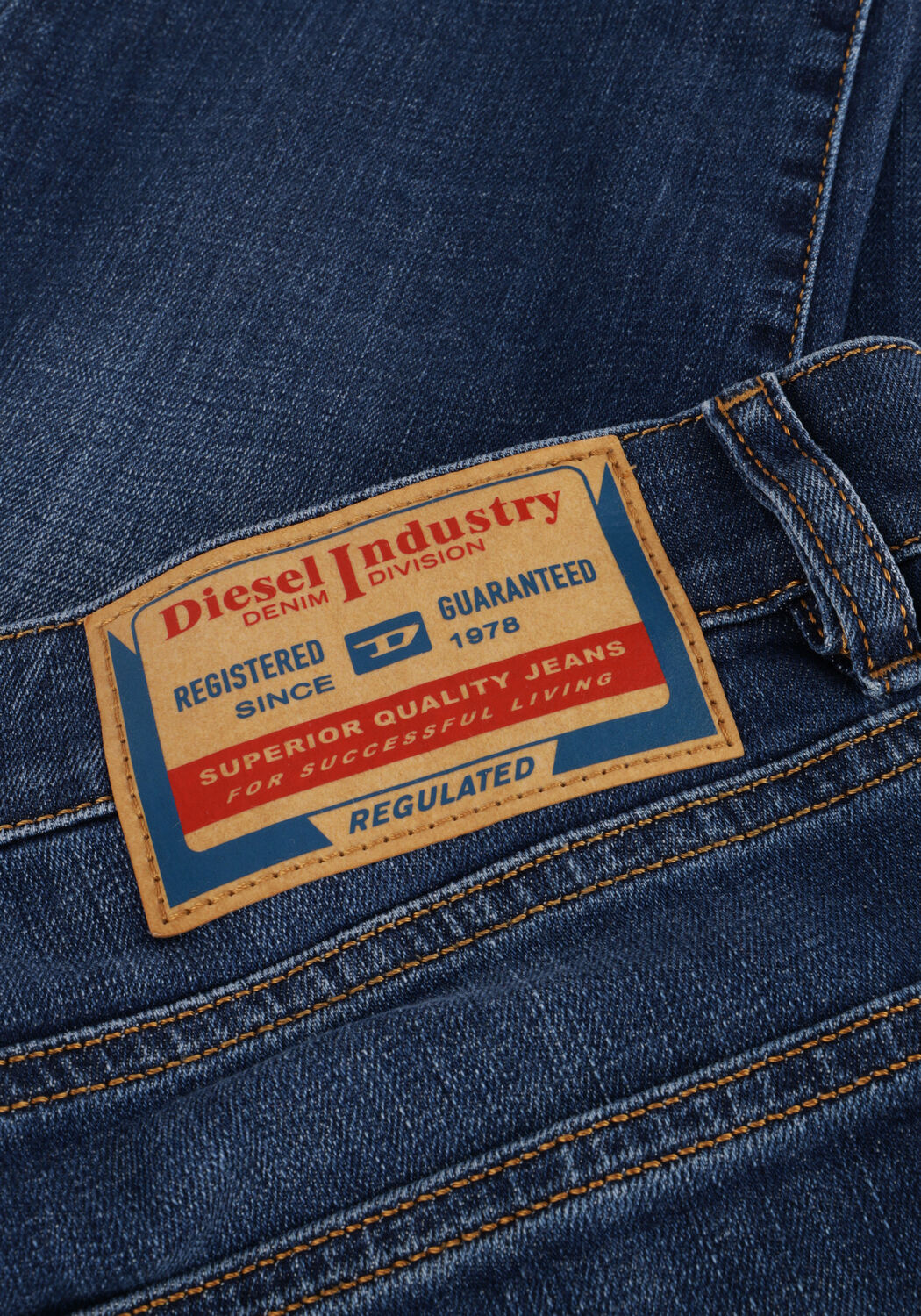 Donkerblauwe DIESEL Slim fit jeans 2019 D-STRUKT - large