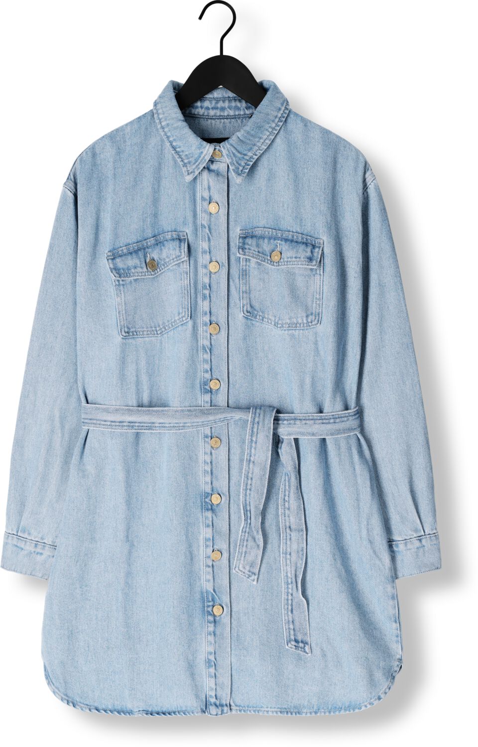7 FOR ALL MANKIND Dames Jurken Shirt Dress Lichtblauw