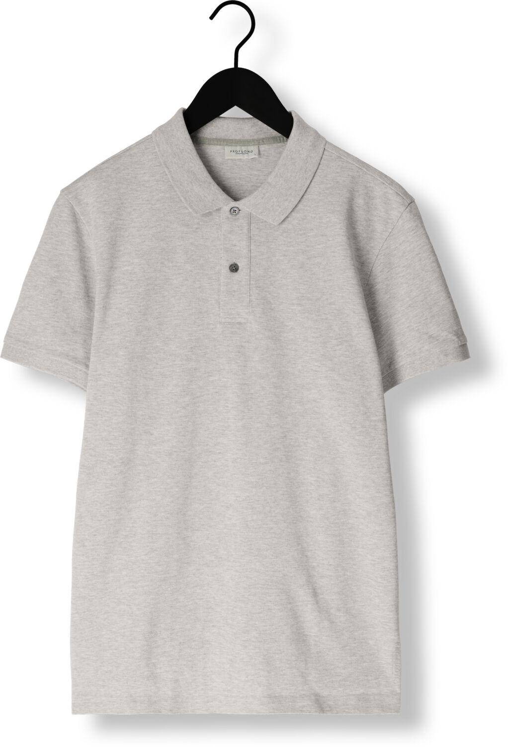 PROFUOMO Heren Polo's & T-shirts Polo Short Sleeve Grijs