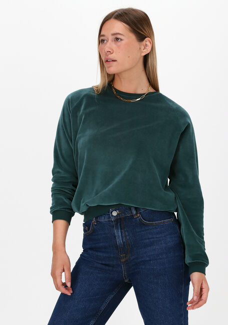 Groene BY-BAR Sweater TEDDY VELVET SWEATER - large