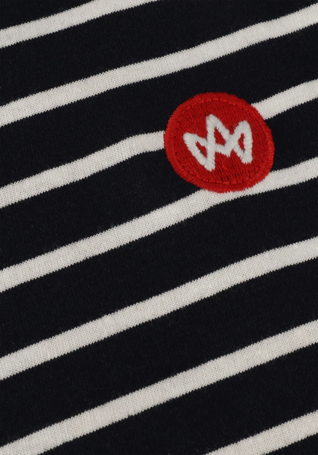 Blauwe KRONSTADT T-shirt TIMMI KIDS ORGANIC/RECYCLED STRIPED T-SHIRT - large