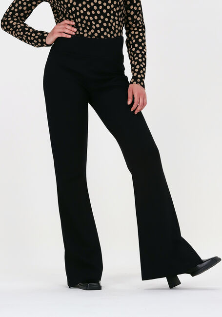 Zwarte JANSEN AMSTERDAM Flared broek PANTS FLARE - large