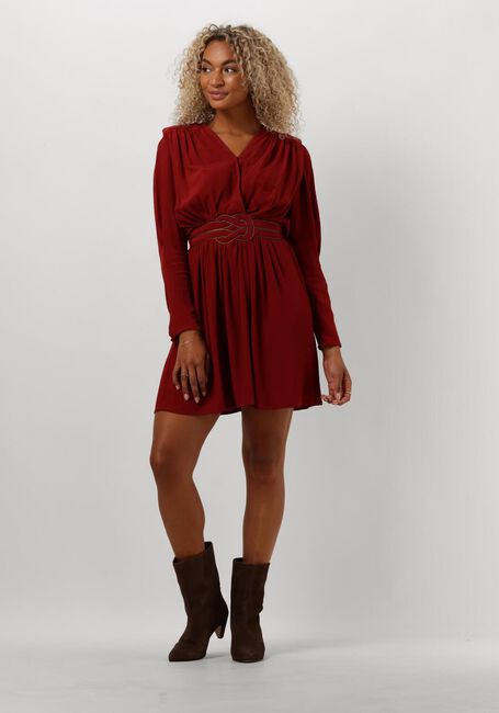 Bordeaux LOUIZON Mini jurk GIMMICK - large