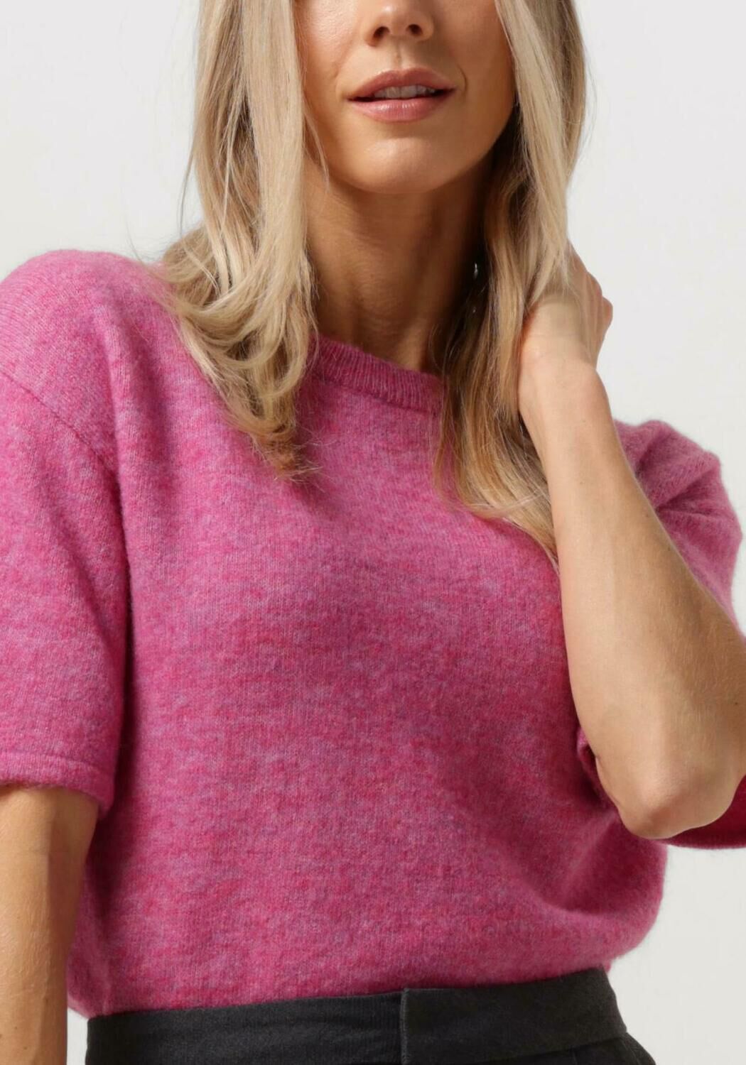 SELECTED FEMME Dames Tops & T-shirts Slfmaline-liliana 2 4 Knit O-neck Roze