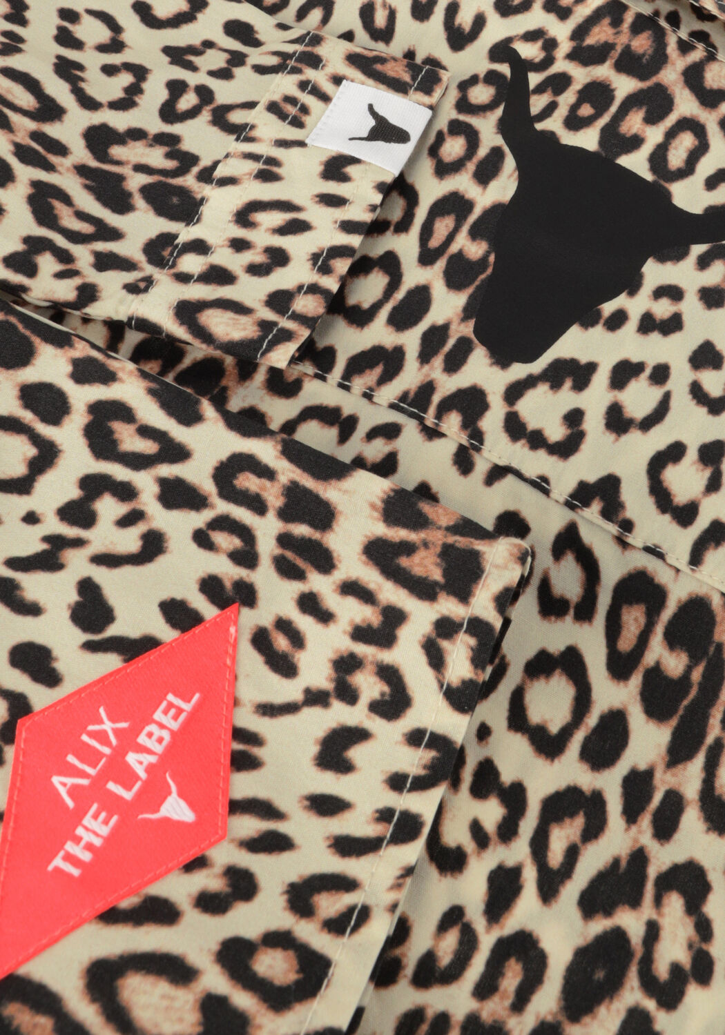 ALIX MINI Meisjes Blouses Woven Leopard Cropped Blouse Bruin