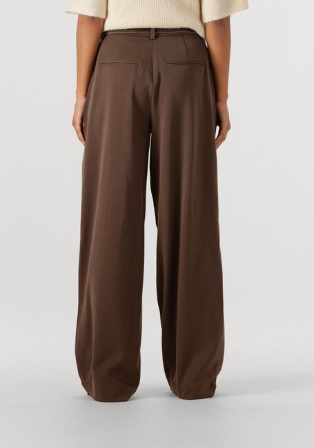 Bruine MSCH COPENHAGEN Wijde broek MSCHHENRIKA HW PANTS - large