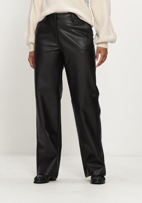 Zwarte OBJECT Wijde broek OBJLIVA MW WIDE PANTS NOOS - large