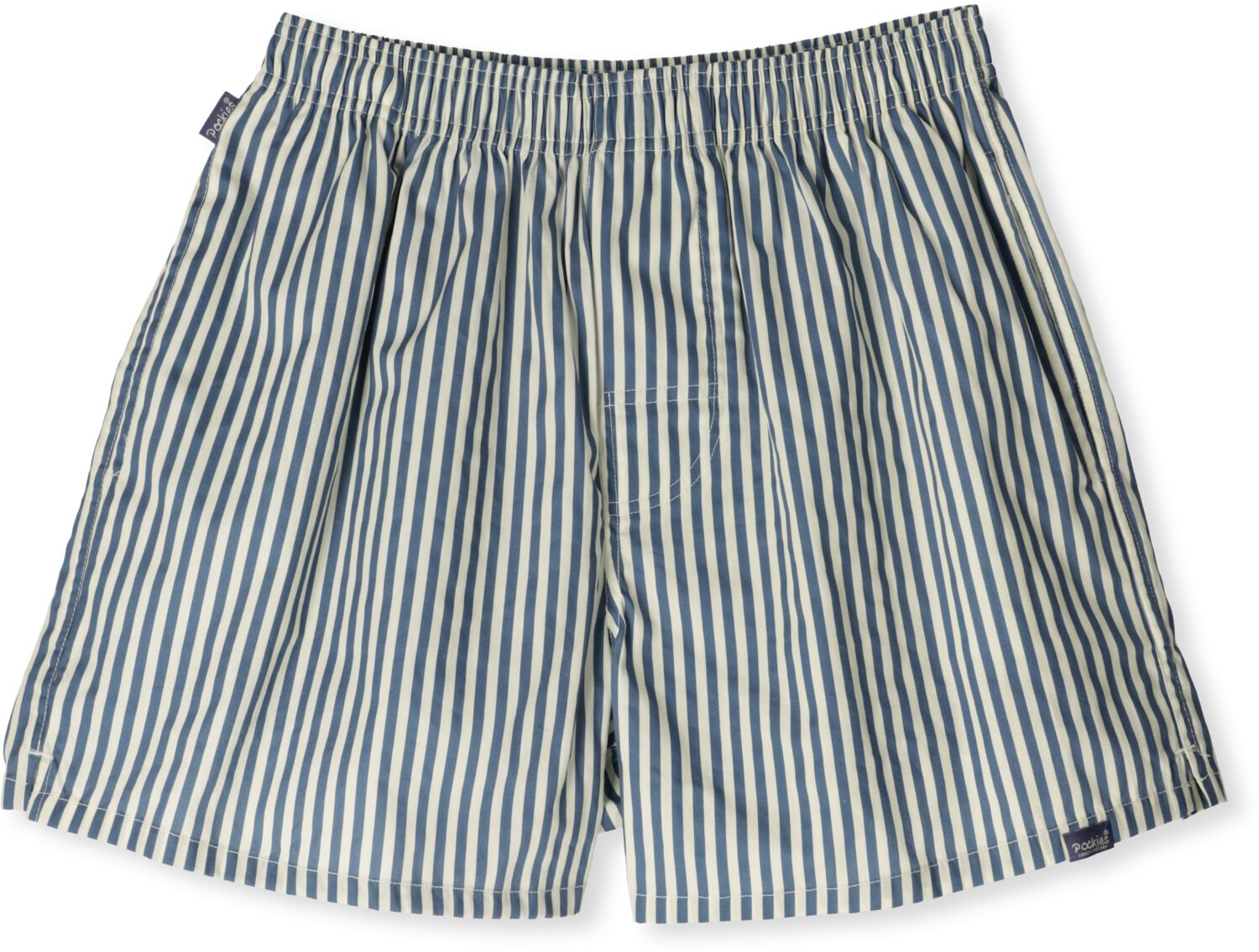 POCKIES Heren Boxershorts Striped Blauw