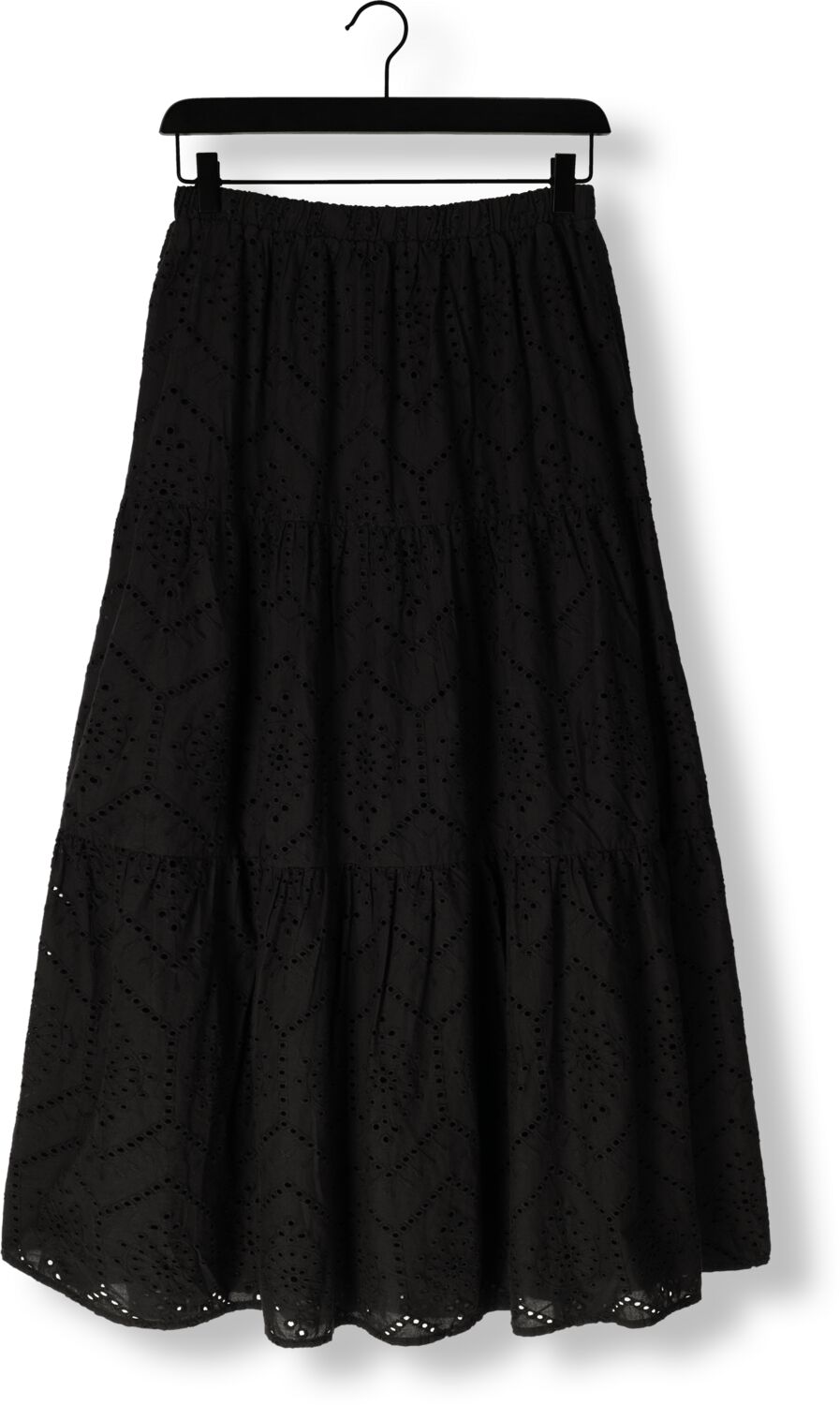 NEO NOIR Dames Rokken Rana Embroidery Skirt Zwart